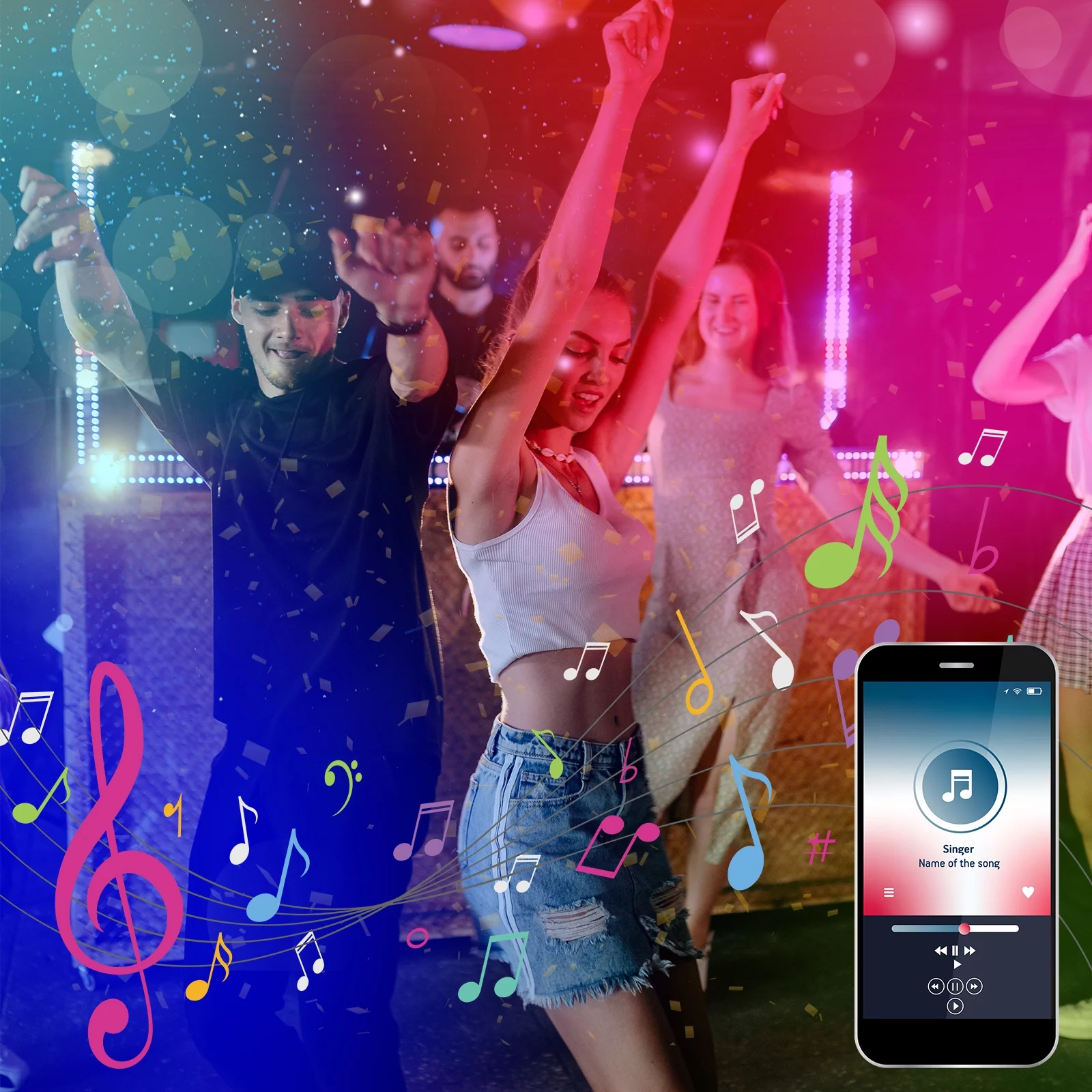 Led Lights for Bedroom 50ft Music Sync Color Changing LED Strip Lights with Remote and App Control 5050 RGB LED Strip, LED Lights for Room Party Christmas Decoration