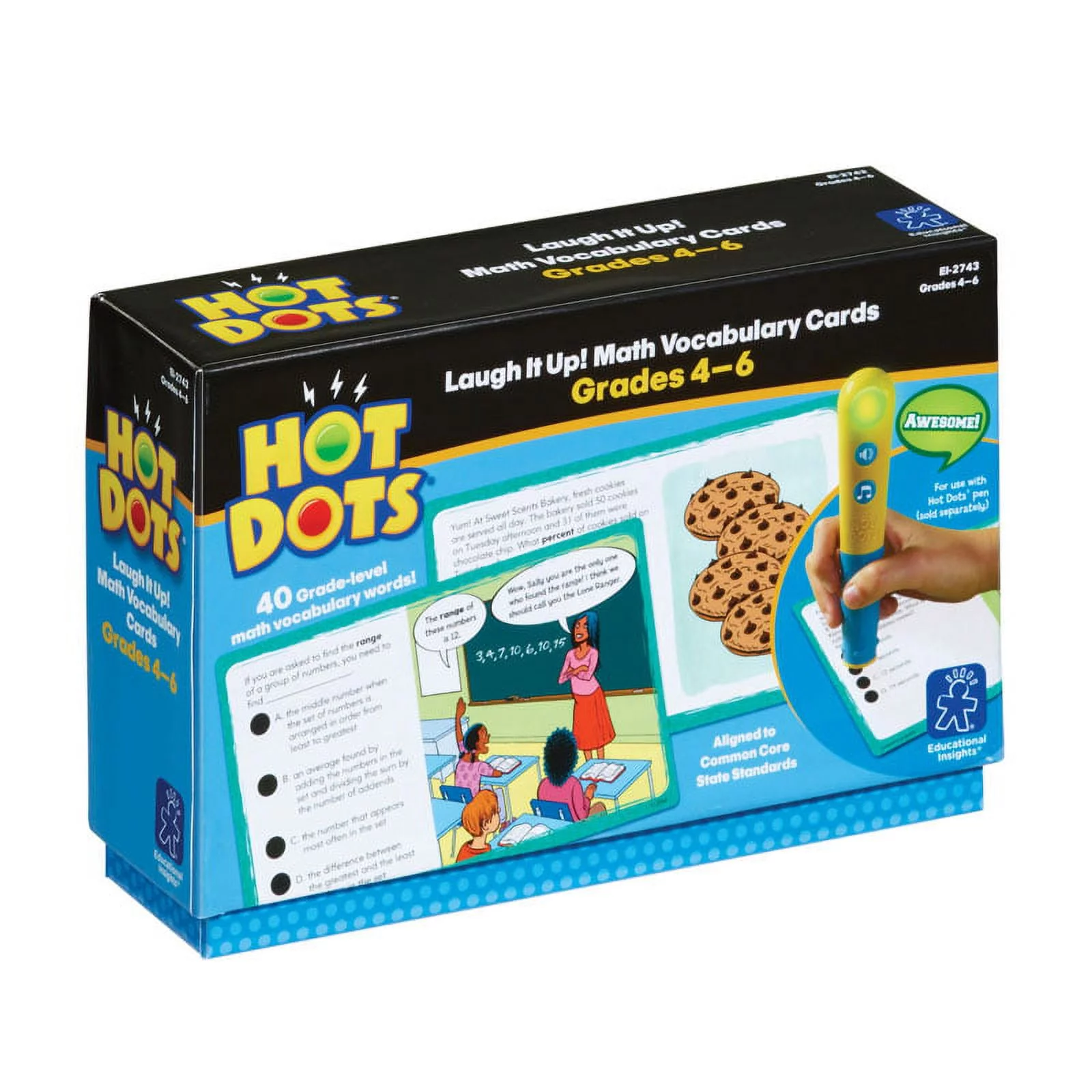 Educational Insights Hot Dots Laugh It Up! Math Vocabulary, Grades 4-6