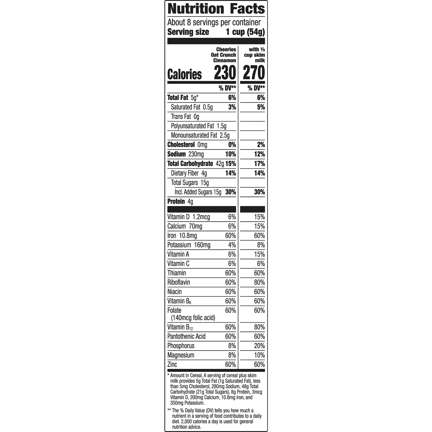 Cheerios Cinnamon Oat Crunch Cereal, 15.2 oz