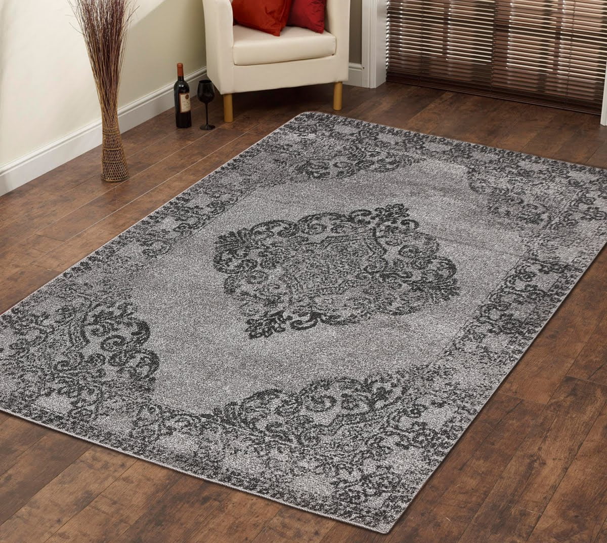 Hena Glory Area Rug MNC 500 Gray 3' x 5'