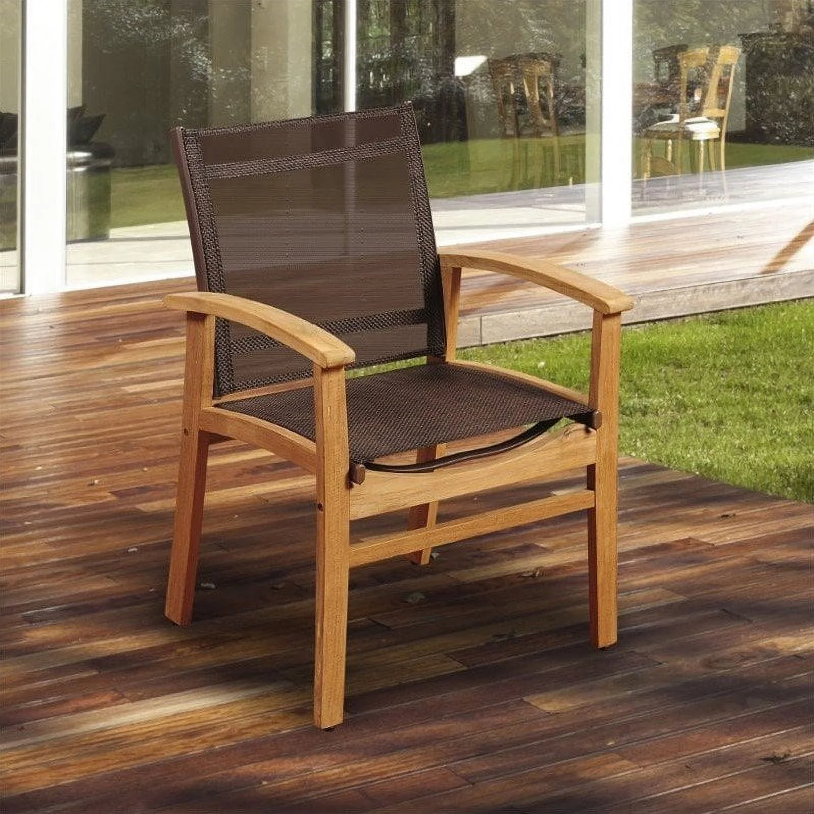 International Home Amazonia Teak 5 Piece Patio Dining Set