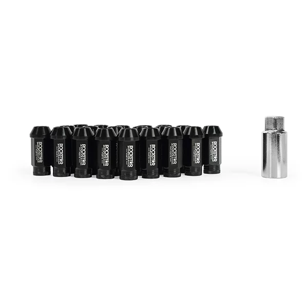 Mishimoto Rockstar Aluminum Locking Lug Nuts, M12 x 1.25, Black