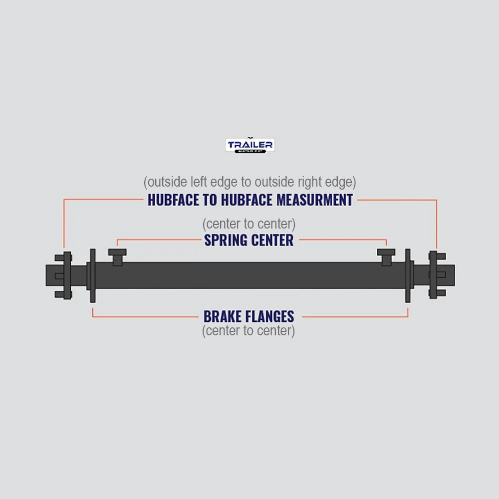 12,000 Dexter Tandem Axle TK Trailer Kit - Sprung - 24K Capacity - Super Single (Original Series), Super Single Trailer Kit / 74/47 (3'10)