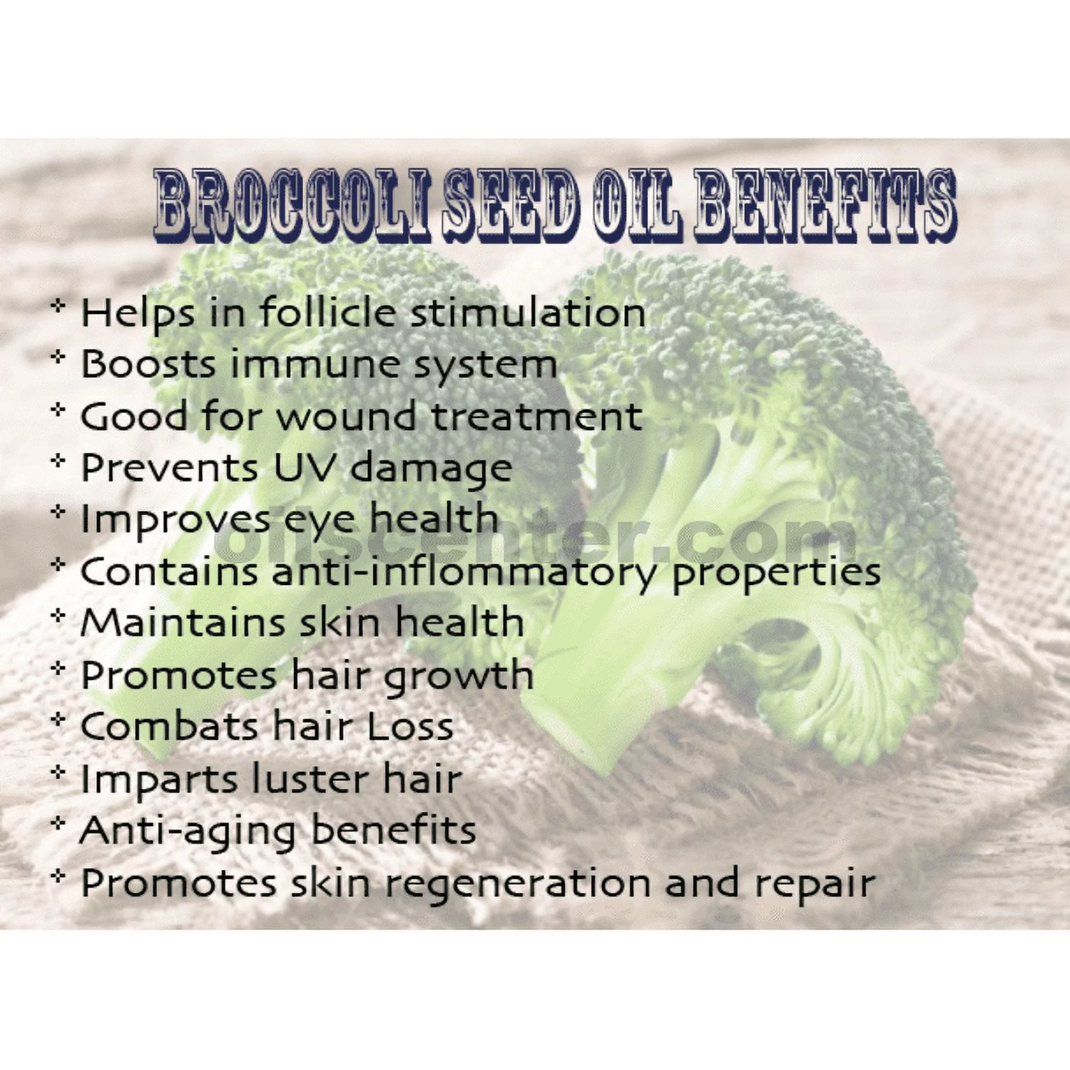 Broccoli Seed Oil Organic Cold Pressed Anti-Aging Premium Fresh 100% Pure 64 oz