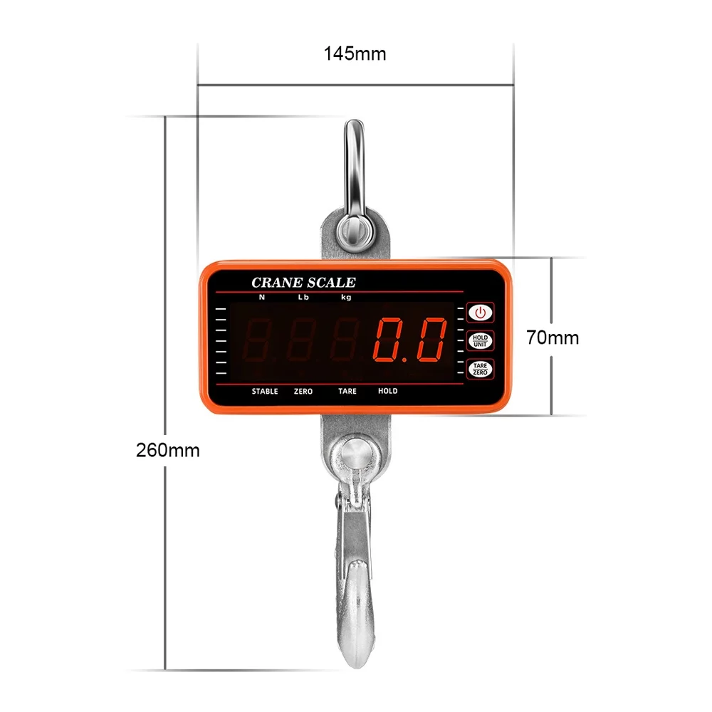 Pristin Electronic Weigher,Tool Scale 1Ton Display Tool Scale Duty Scale Scales Scale Scales LCD Scale 1Ton Crane LCD Display Tool 1Ton Crane Scale Heavy Duty Scale SIUKE QISUO Scale Heavy ERYUE