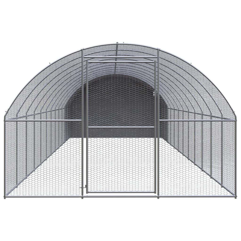 Andoer parcel,Chicken CoopChicken Animals- Easy-to- And ChickenFarm Coop Metal Chicken 39.4' X 6.6'Farm 9.8' Durable Chickens Ducks Chickens Ducks And Ducks And Small