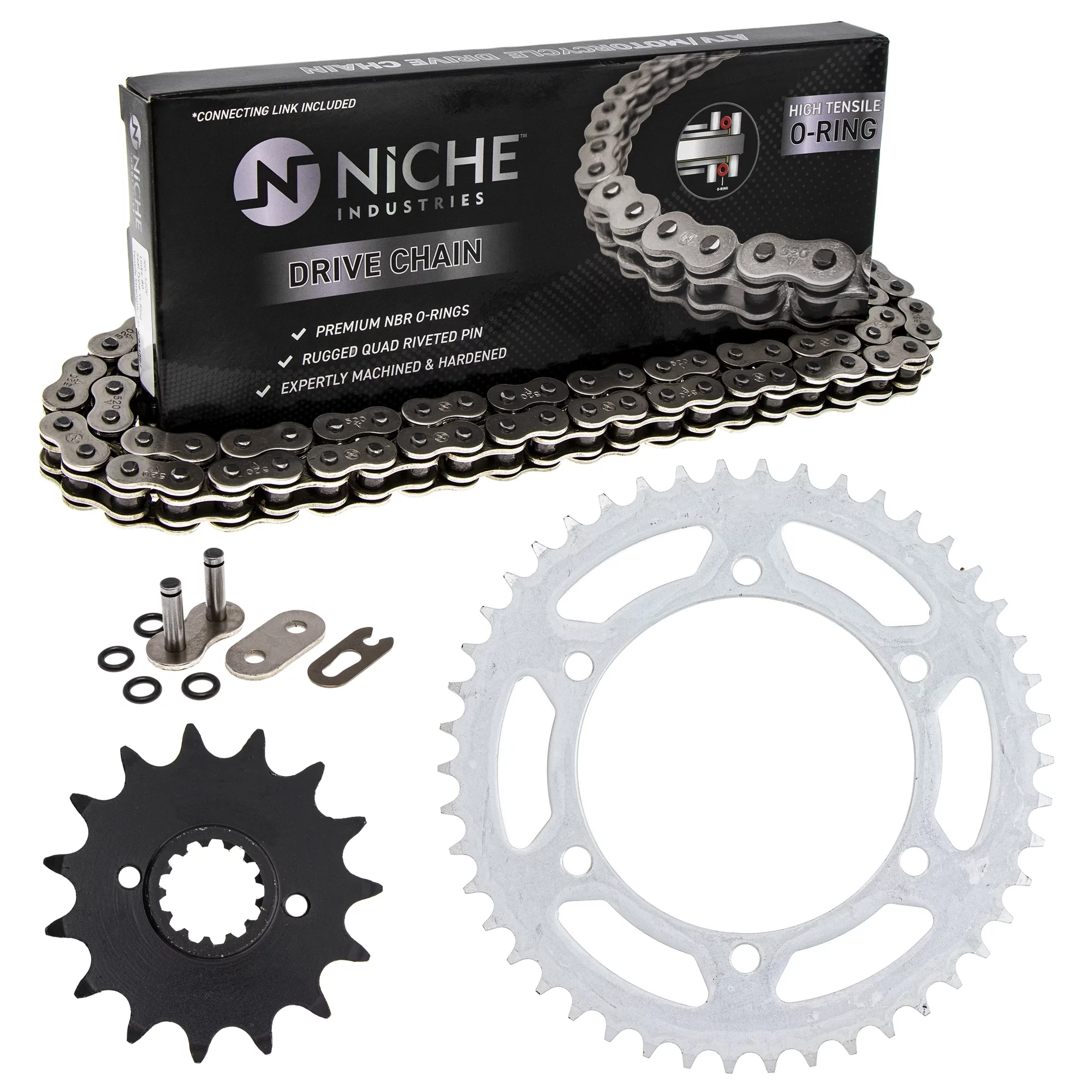 Niche Sprocket Chain Set for Honda NX650 15/46T 520 O-Ring Motorcycle MK1004187