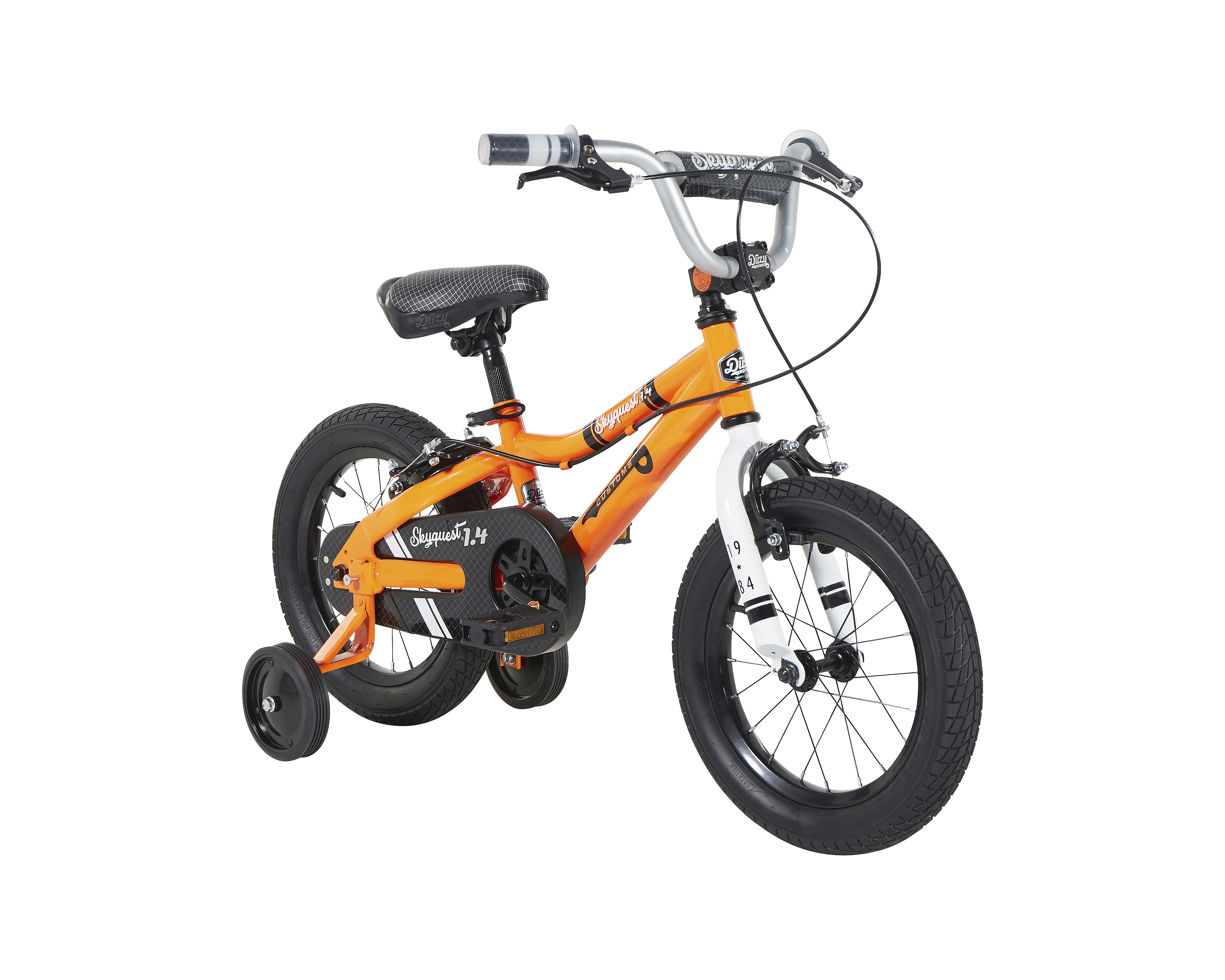 Duzy Customs 14-inch Orange Kids Bike with Five Minute Quick Assembly