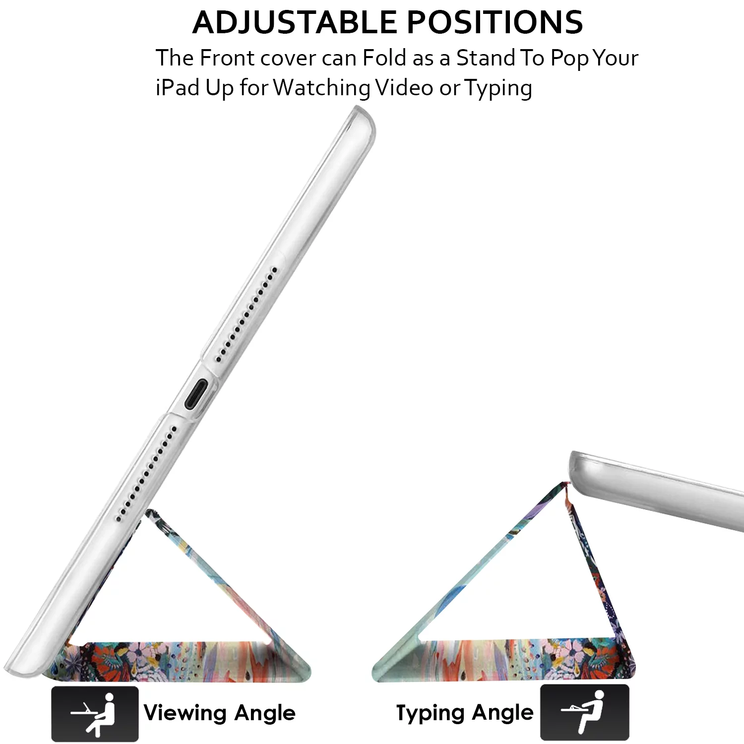 DuraSafe Cases iPad Air 1 9.7 Inch 6 5 2 [ iPad 5th 6th Air 1st 2nd Generation ] A1474 A1475 A1476 MD785LL/A MD788LL/A MD786LL/A MD789LL/A Printed Slim Hard Shell Protective Stand Cover - Deer Print