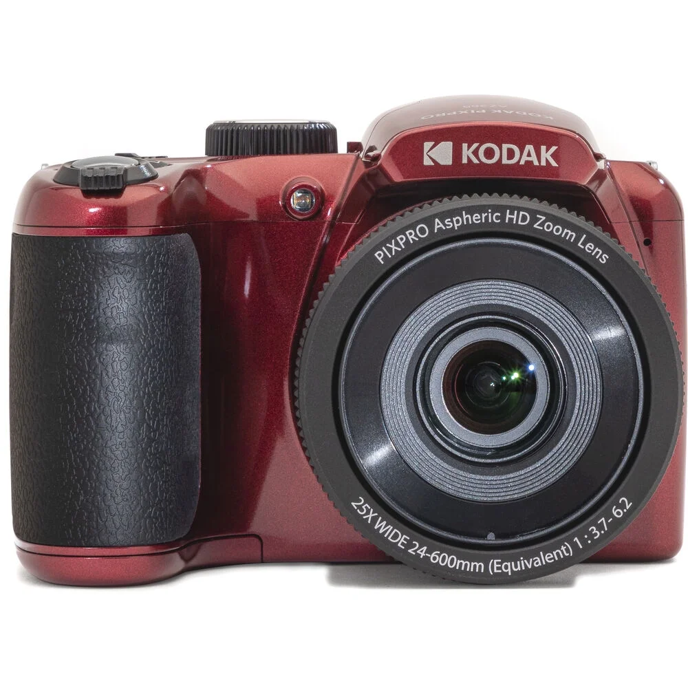 Kodak PIXPRO AZ255 Digital Camera (Red) + Extra Battery + 1 Yr Warranty + 32GB