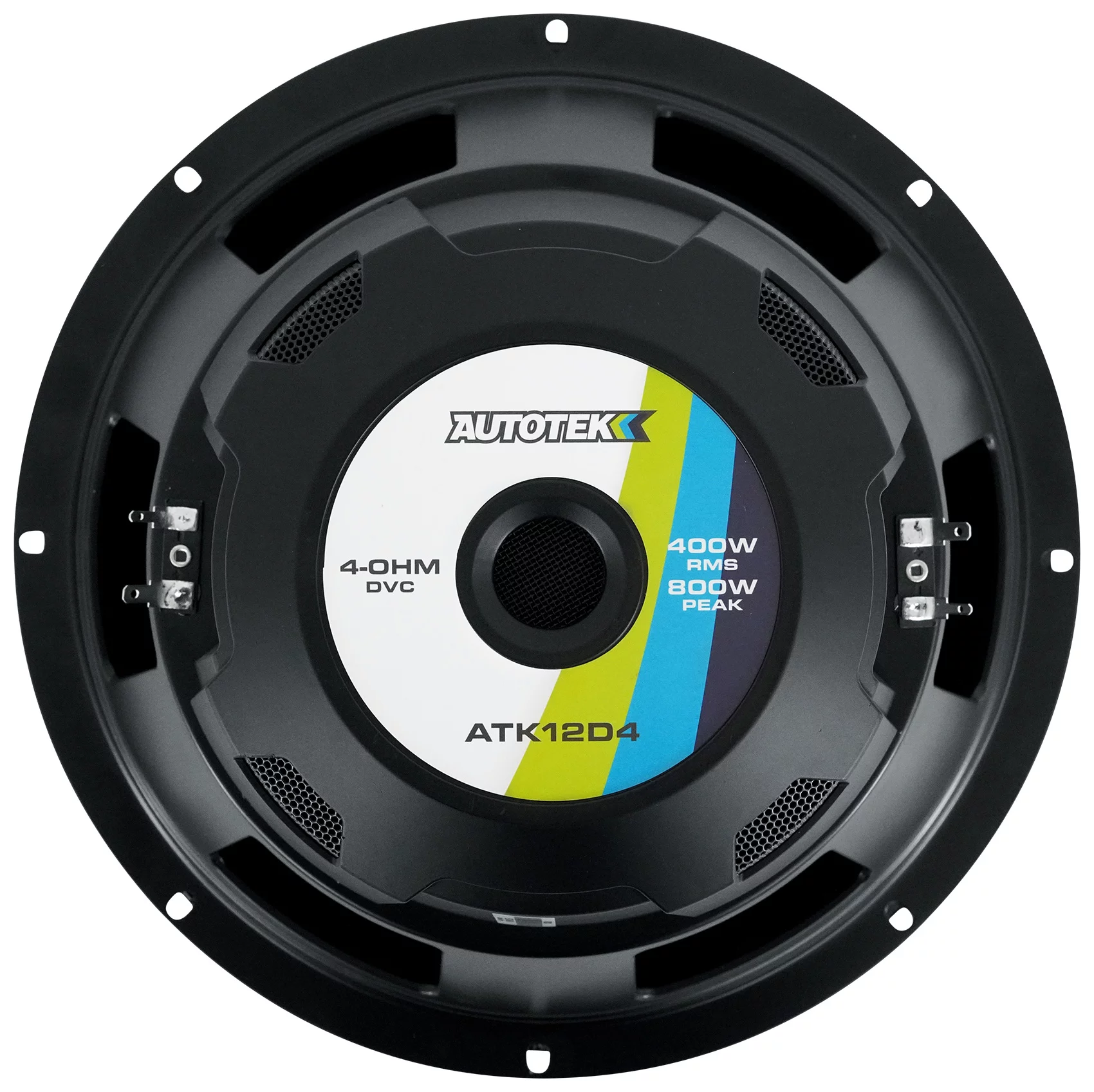 Autotek ATK12D4 ATK Series 12-Inch 800-Watt Dual-Voice-Coil Dual-4-Ohm Subwoofer