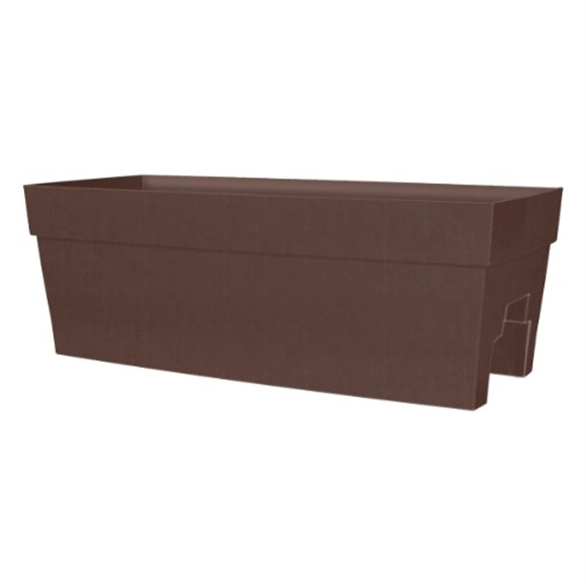 DCN Harmony (#352711) Rail Planter, Brown 27in L x 11.75in W x 9.5in H