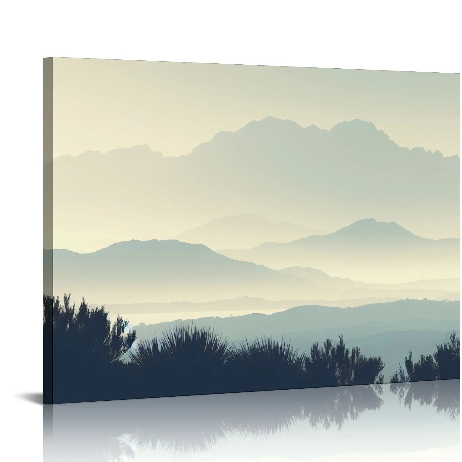 EastSmooth  Framed Western Wall Art - Set of 3 Desert Wall Art, Cactus Wall Decor, Framed Landscape Wall Art, Southwest Framed Art, Joshua Tree Wall Art, Framed Cactus Print (12x16, Beige Framed)