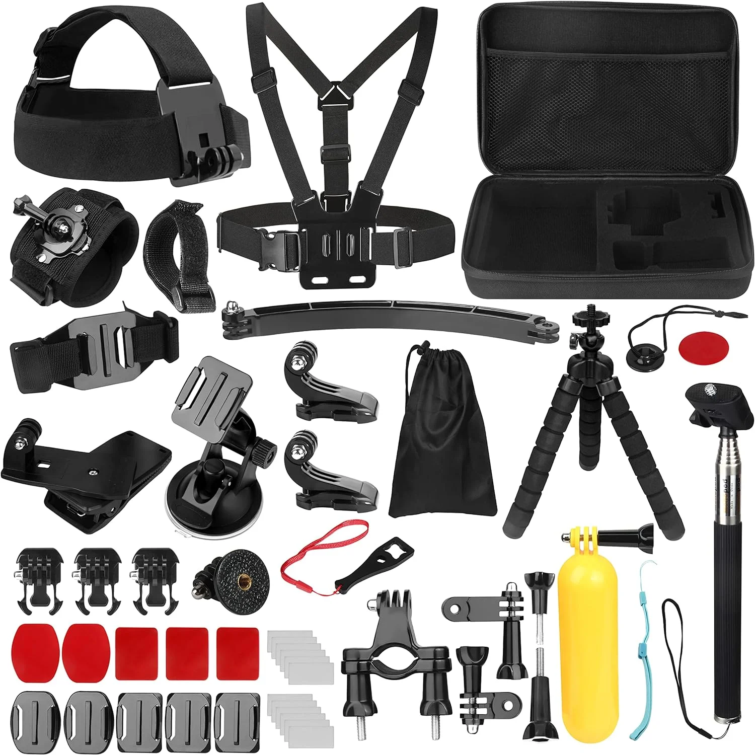 Action Cameras Accessory Kit, 50-in-1 Sports Camera Accessory Kit Compatible with GoPro Hero 10/9/8/7 Black,