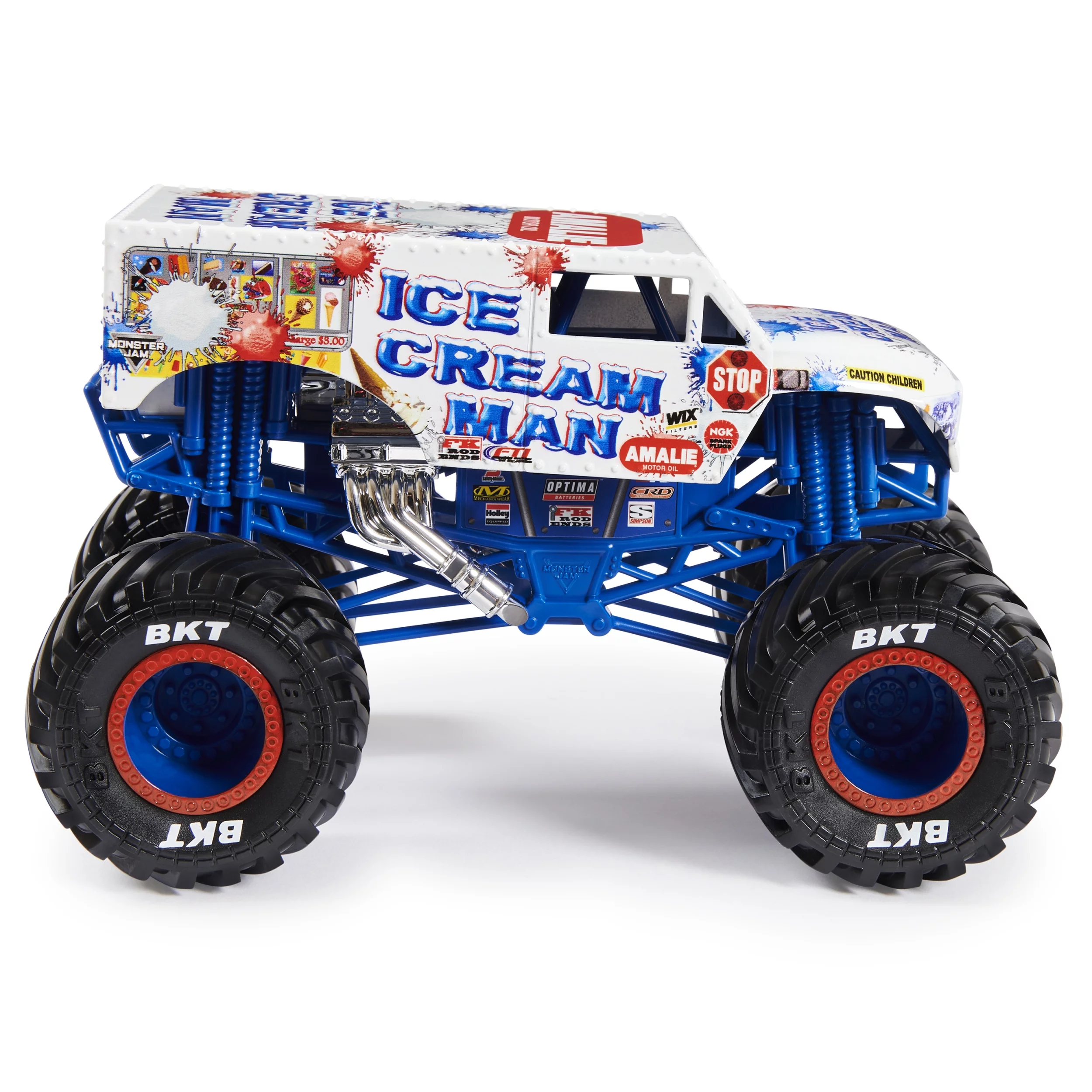 Monster Jam, Official Ice Cream Man Monster Truck, Die-Cast Vehicle, 1:24 Scale