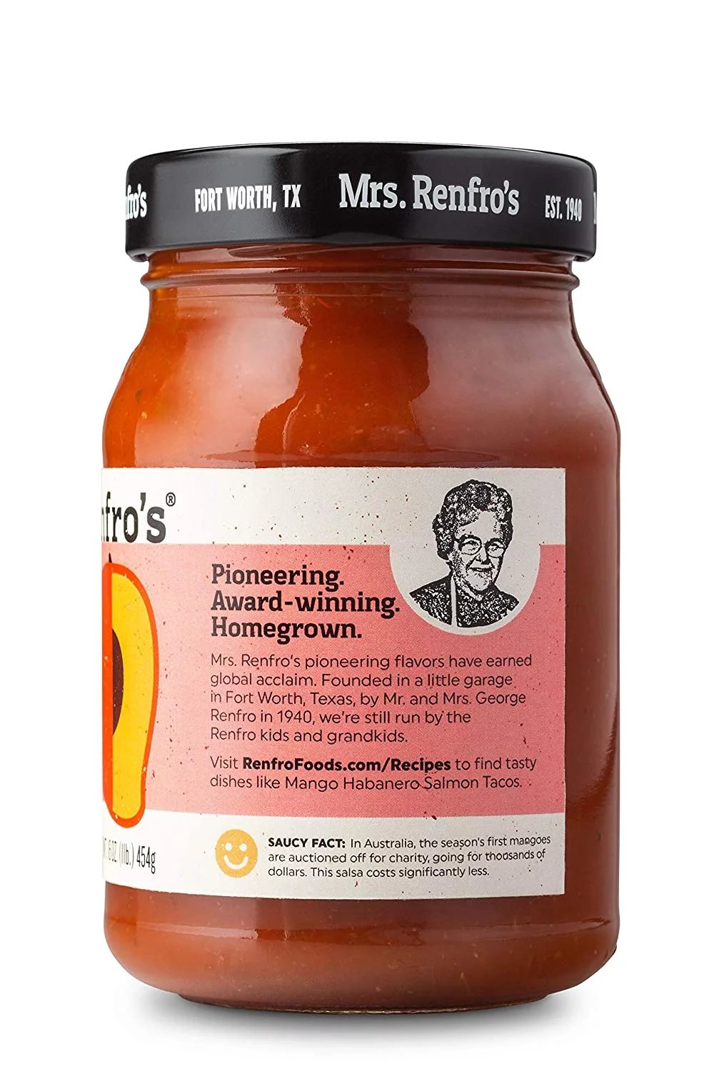 Mrs. Renfro's Habanero Salsa Medium Hot Mango 16 oz Pack of 2