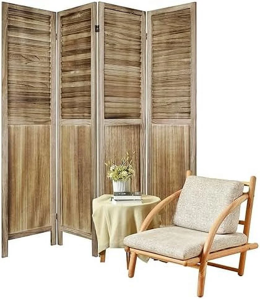 CHUIJN 6 Panel Room Divider 5.6Ft Wood Room Dividers and Folding Privacy Screens Partition Wall Dividers Room Separator for Bedroom Office Restaurant  White