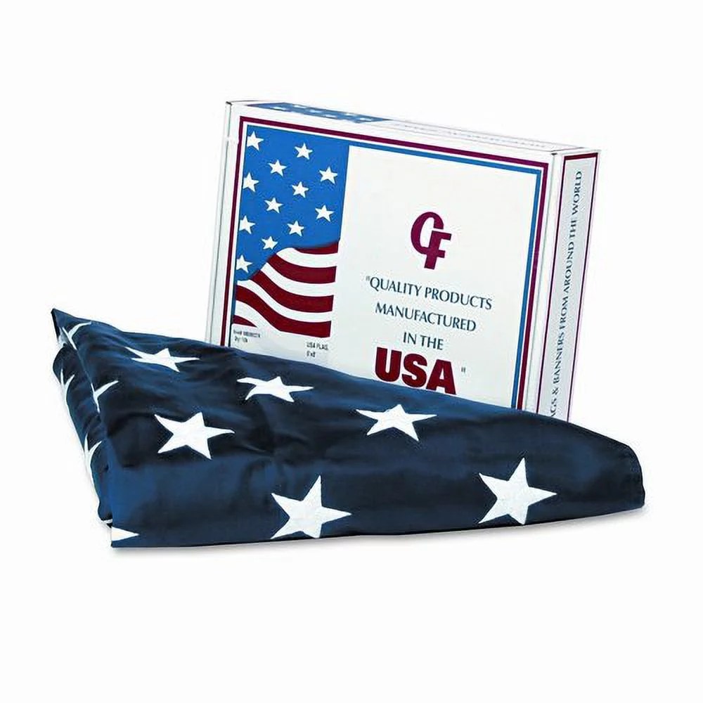 Advantus All-Weather Outdoor U.S. Flag, Heavyweight Nylon, 4 ft x 6 ft