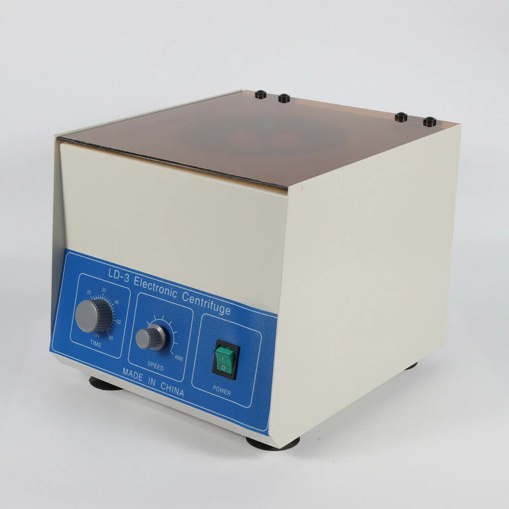 6x50ml LD-3 Electric Benchtop Centrifuge For Laboratory Medical Practice 4000Rpm LD-3 Electric Benchtop Centrifuge Lab Medical Practice Dental Lab LD-3 Electric Benchtop Centrifuge Lab Laboratory