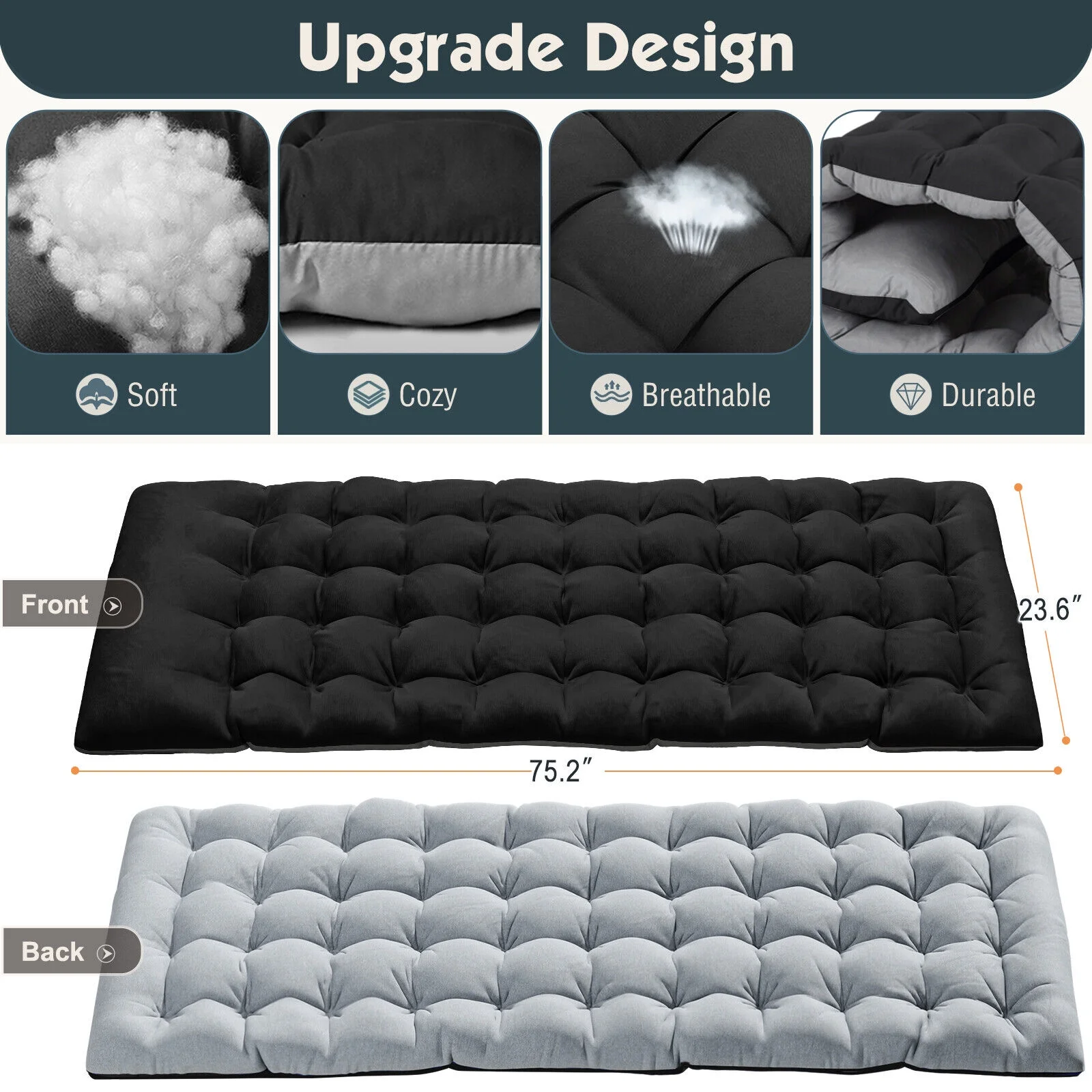 Adult Adjustable 4-Position Cots Folding Camping Cot Heavy Duty Bed  W/Mattress