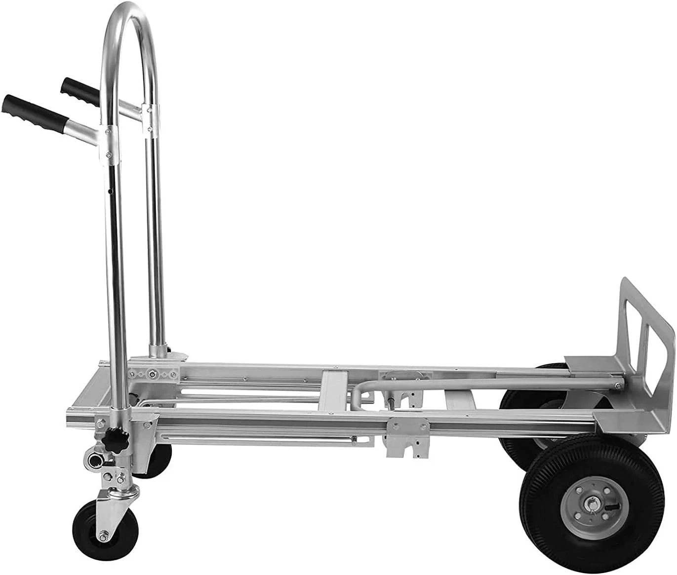 Folding Hand Truck 3 In 1 Convertible Hand Truck 770LBS Capacity Hand Truck 2 Wheel Dolly And 4 Wheel Cart With 10