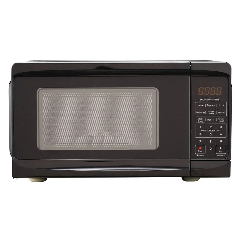 ZAJ 0.7 cu-ft Microwave,700 watts of power,10 power levels, LED display - Black