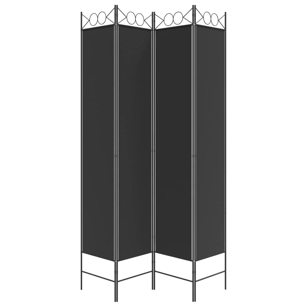 Anself 4-Panel Room Divider Black 63