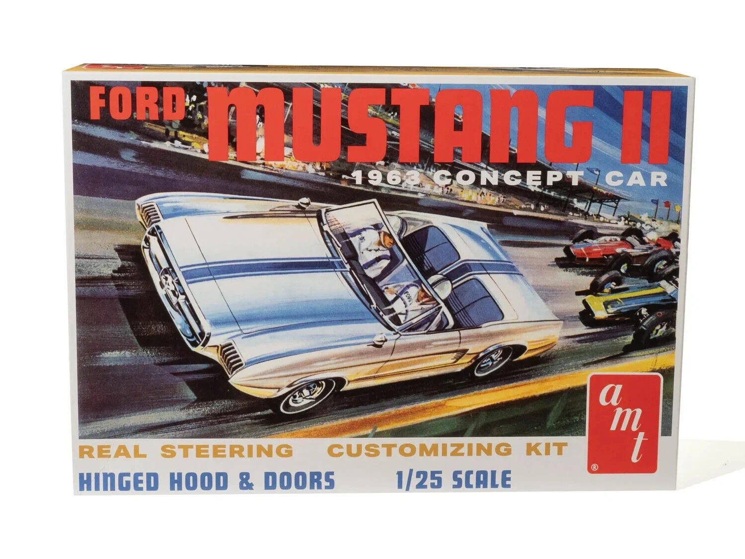 AMT 1963 Ford Mustang II Concept Car 1/25 Model Kit AMT1369