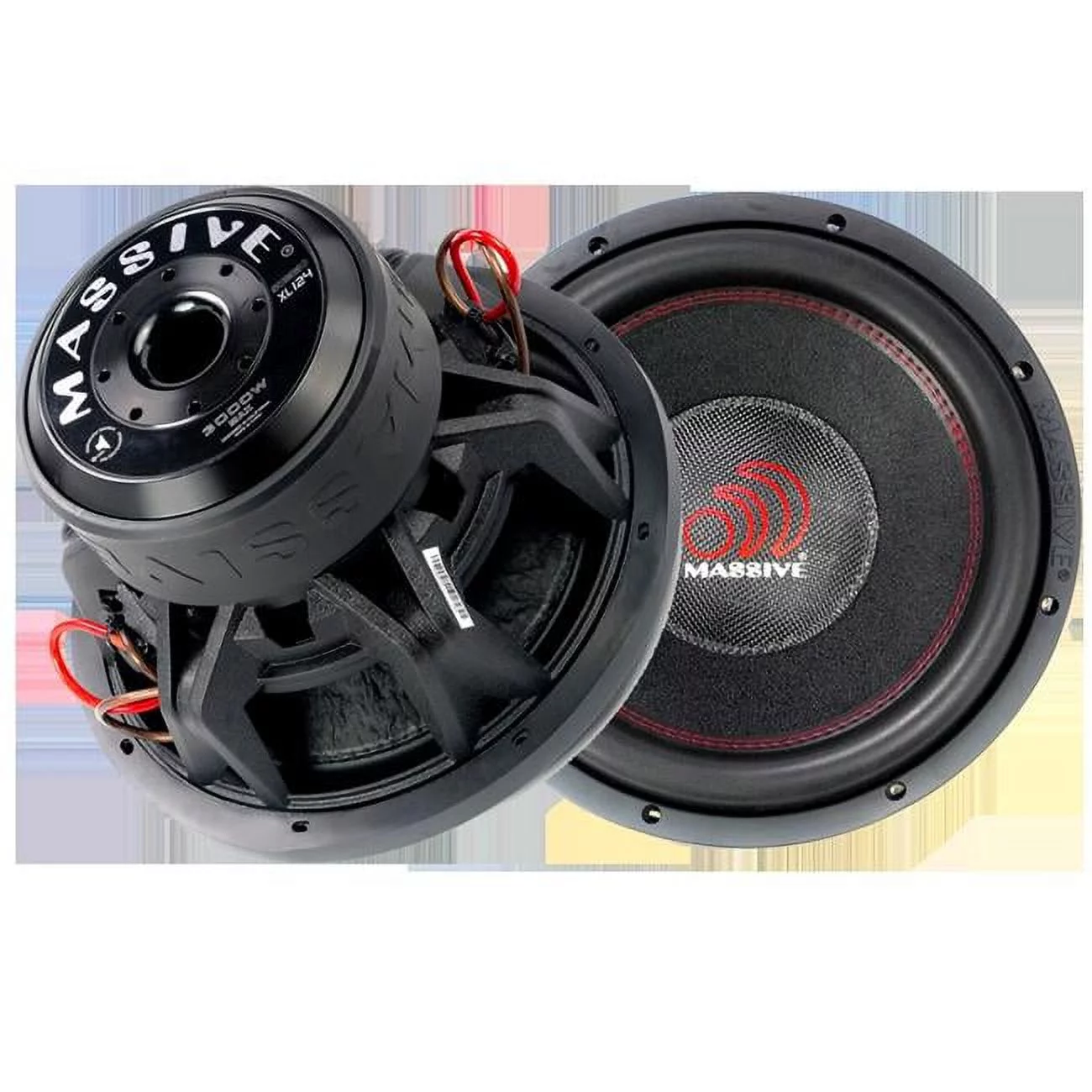 Massive Audio 12 Inch 4000 Watt Subwoofer Dual 4 Ohm Mega HIPPOXL124 New