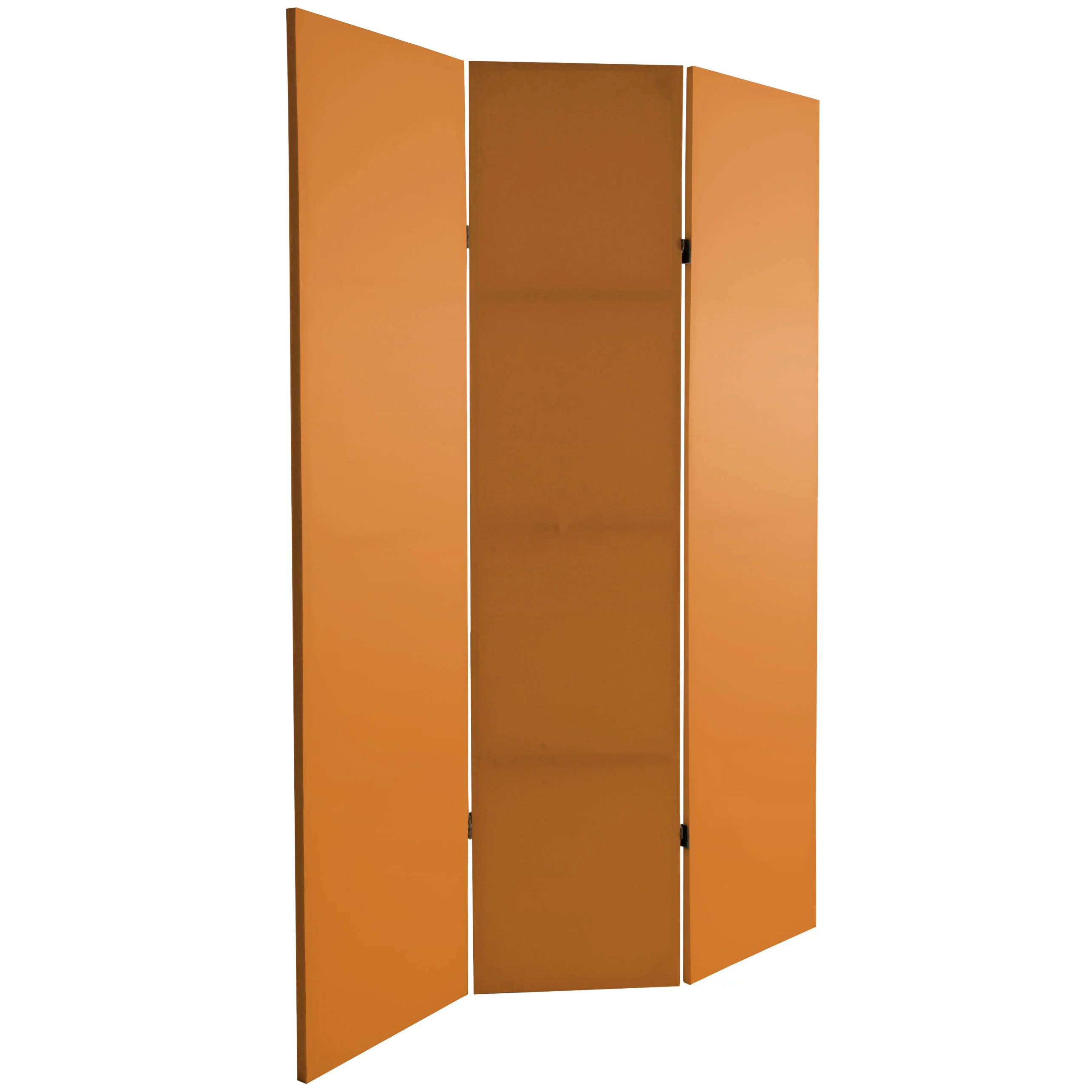 Oriental Furniture 6 ft. Tall Double Sided Sienna Canvas Room Divider - 3 Panel