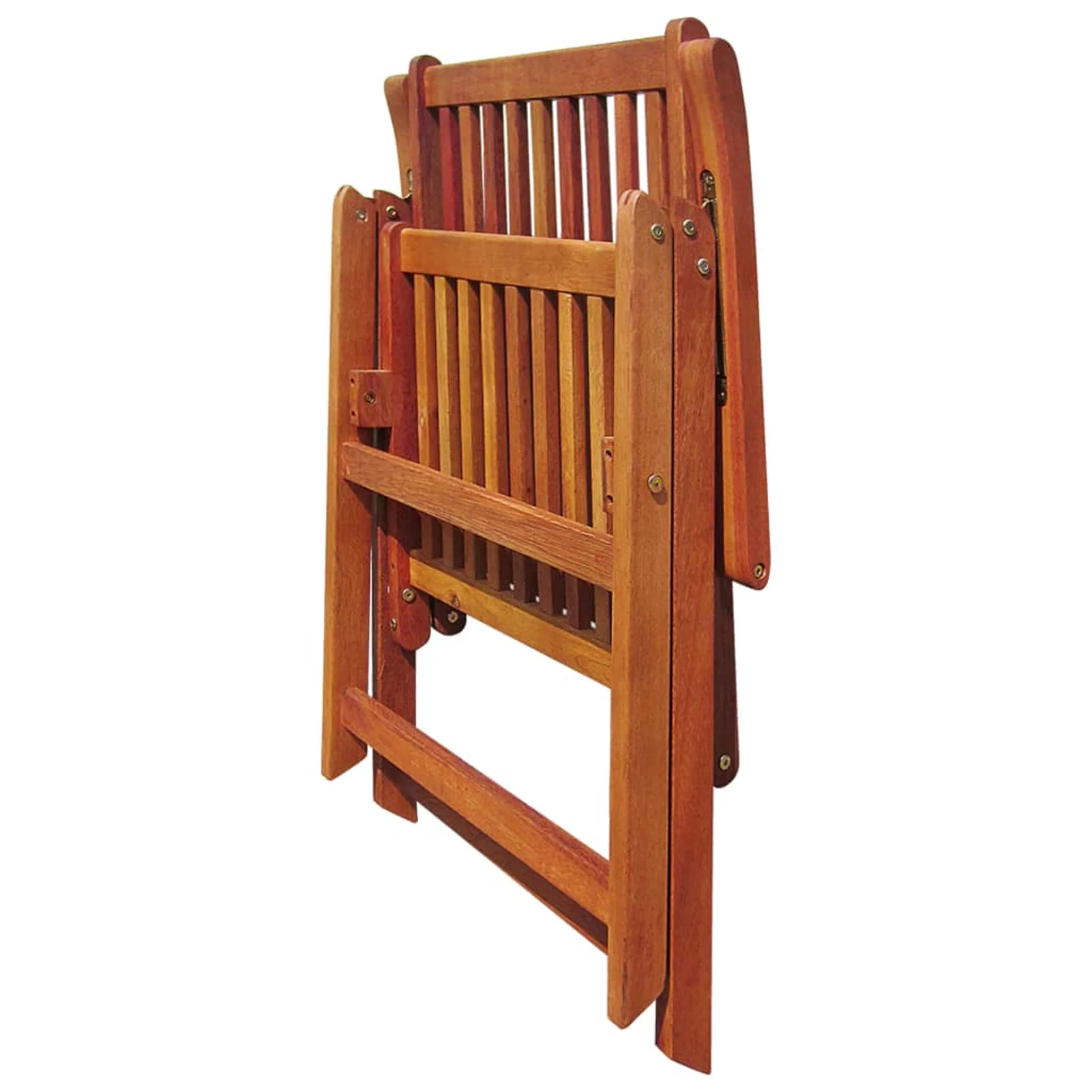 Walmeck Folding Patio Chairs 3 pcs Solid Acacia Wood