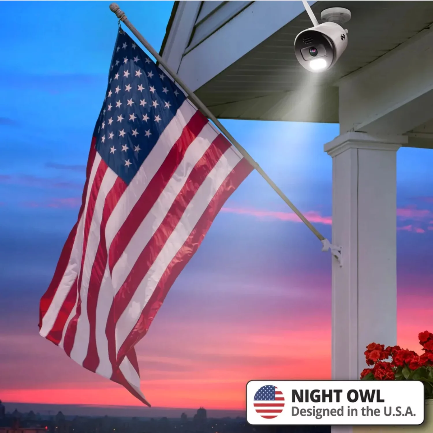Night Owl 10 Channel 4K Bluetooth Wi-Fi NVR with 1TB Hard Drive and 4 Wi-Fi IP 4K Spotlight Cameras with 2-Way Audio and Audio Alerts and Sirens