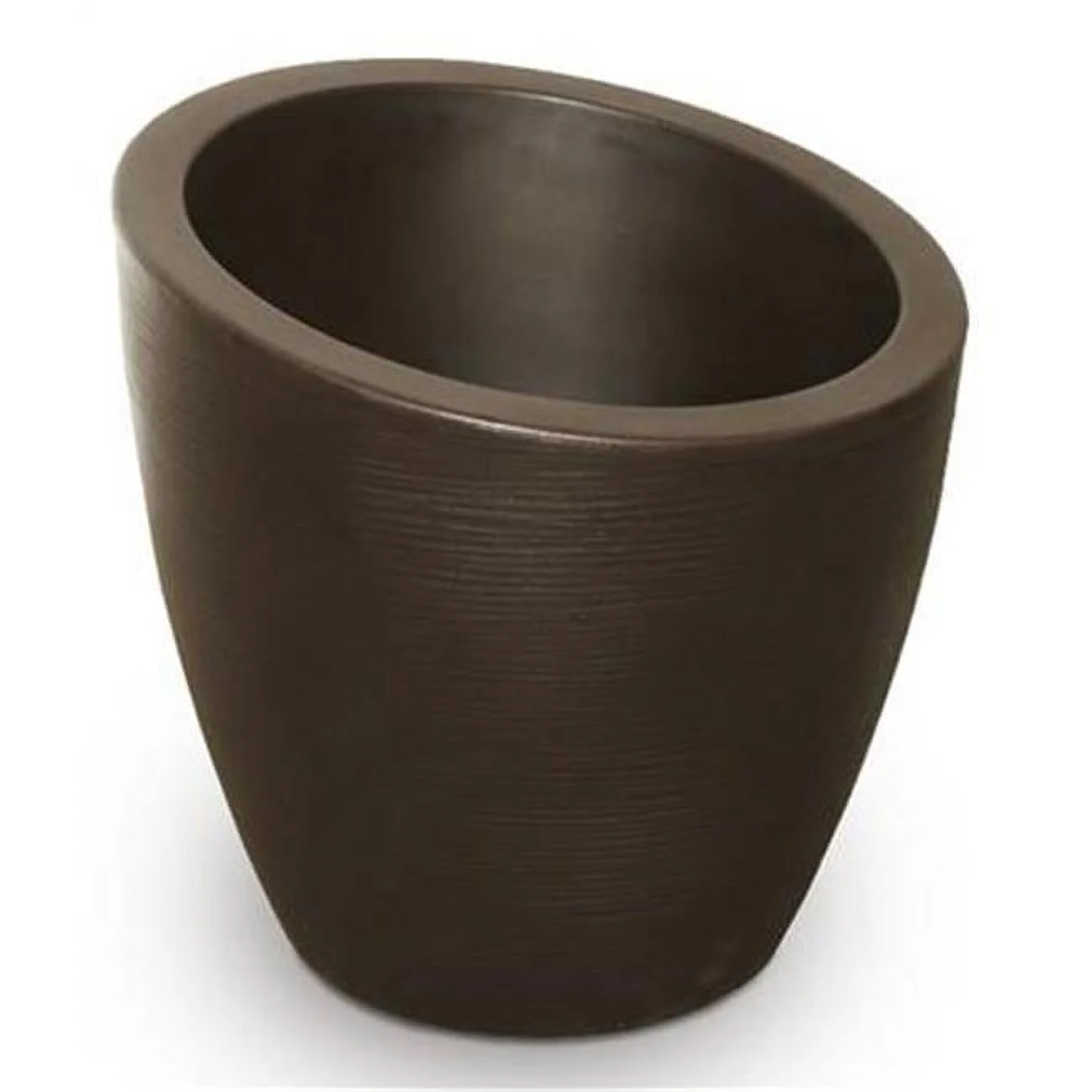 Mayne  20 in. Modesto Round Planter Espresso
