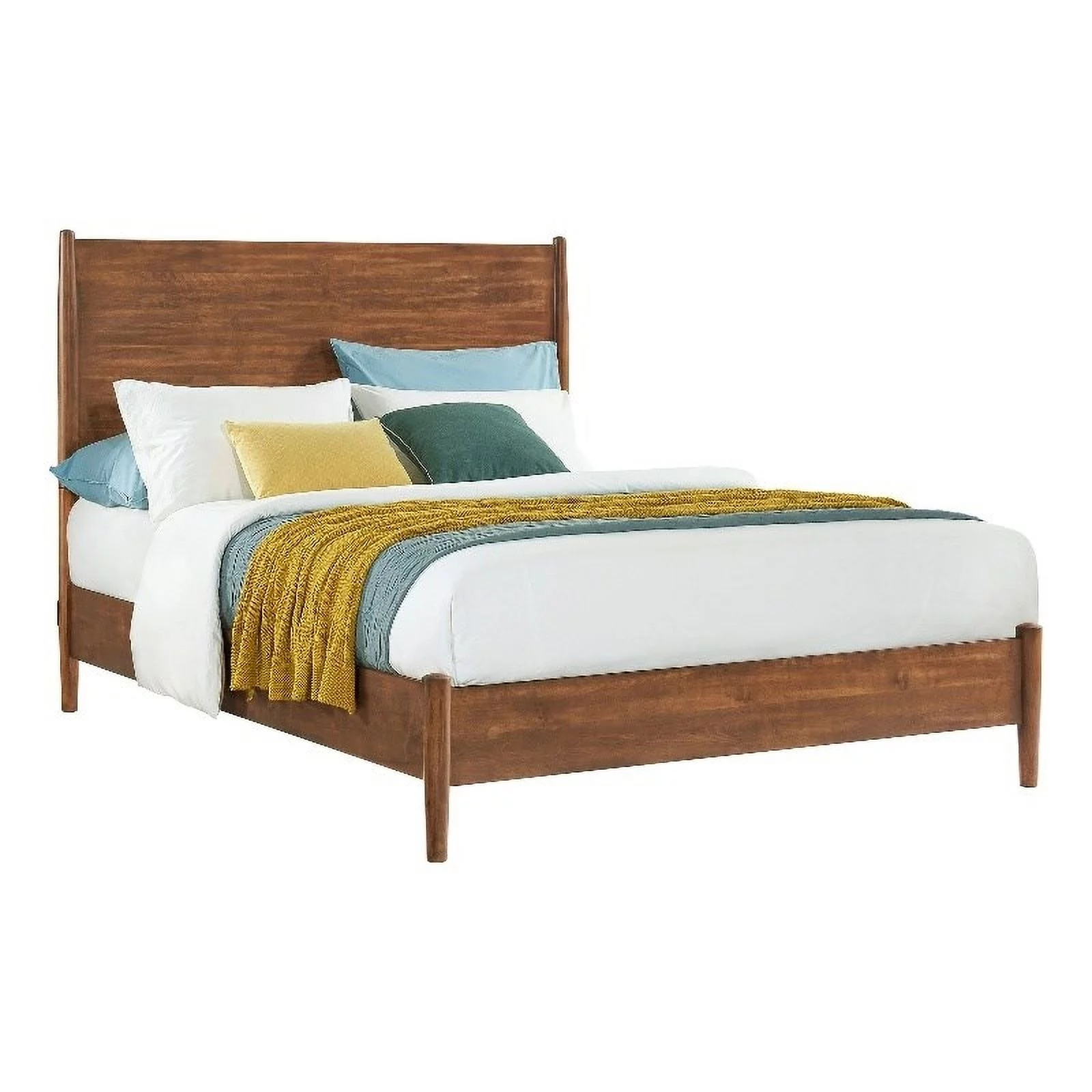 Home Square 2-Piece Set with Cinnamon Queen Bed & 2 Drawer Nightstand