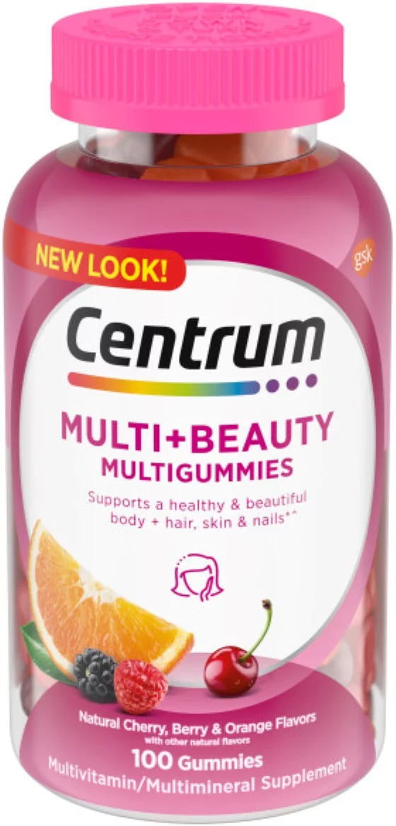 3 Pack - Centrum MultiGummies + Beauty Gummy Multivitamin For Women,