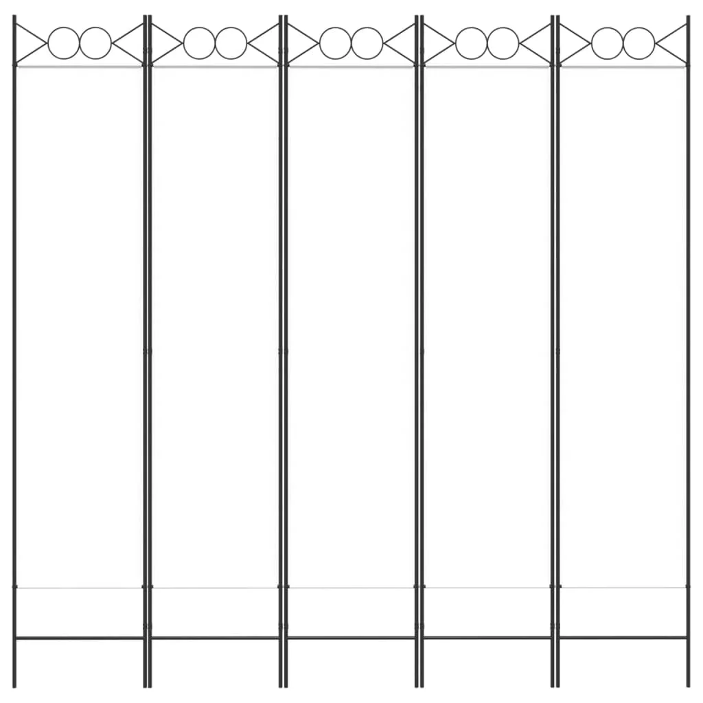 Anself 5-Panel Room Divider White 78.7
