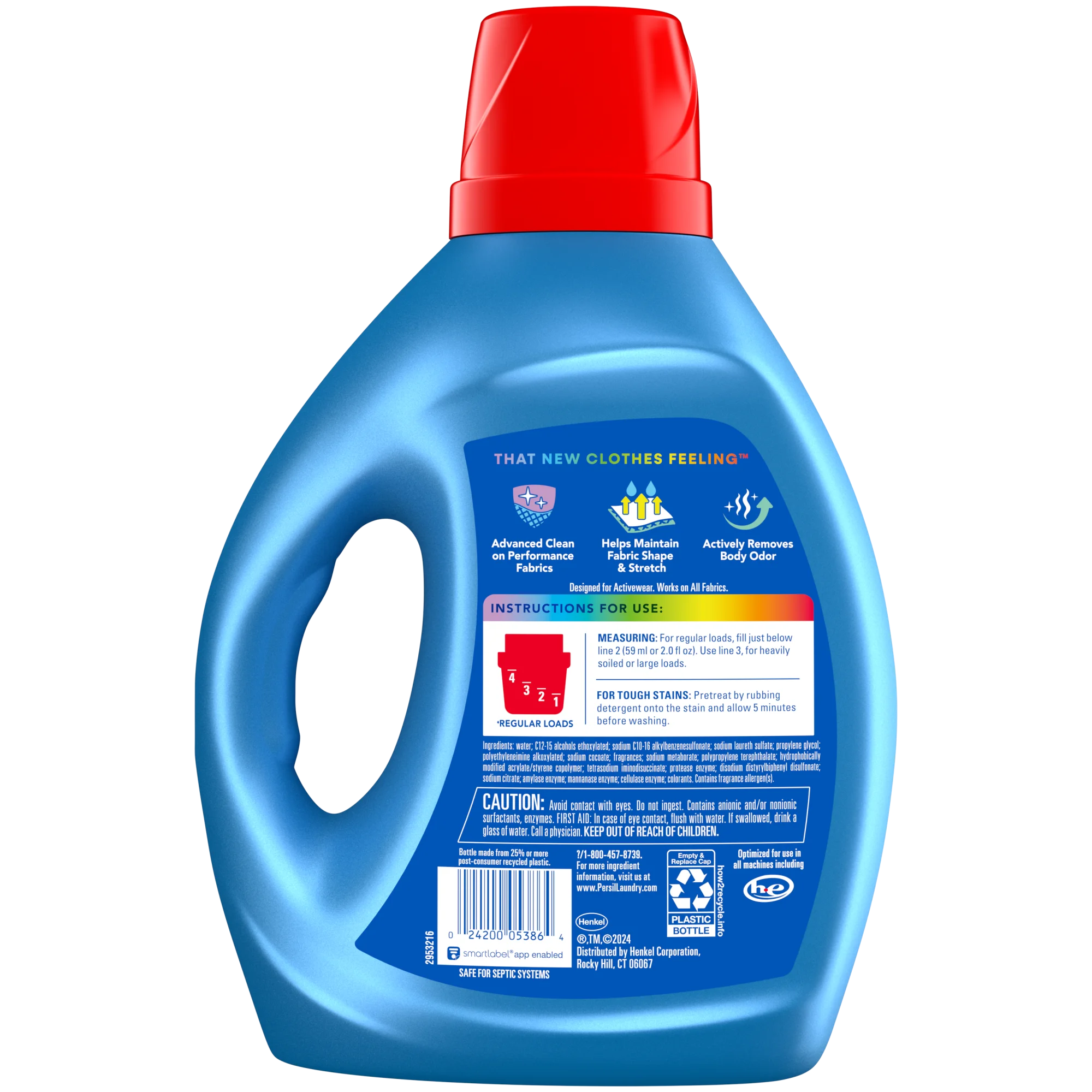 Persil Activewear Clean Liquid Laundry Detergent, 100 Fluid Ounces, 50 Loads