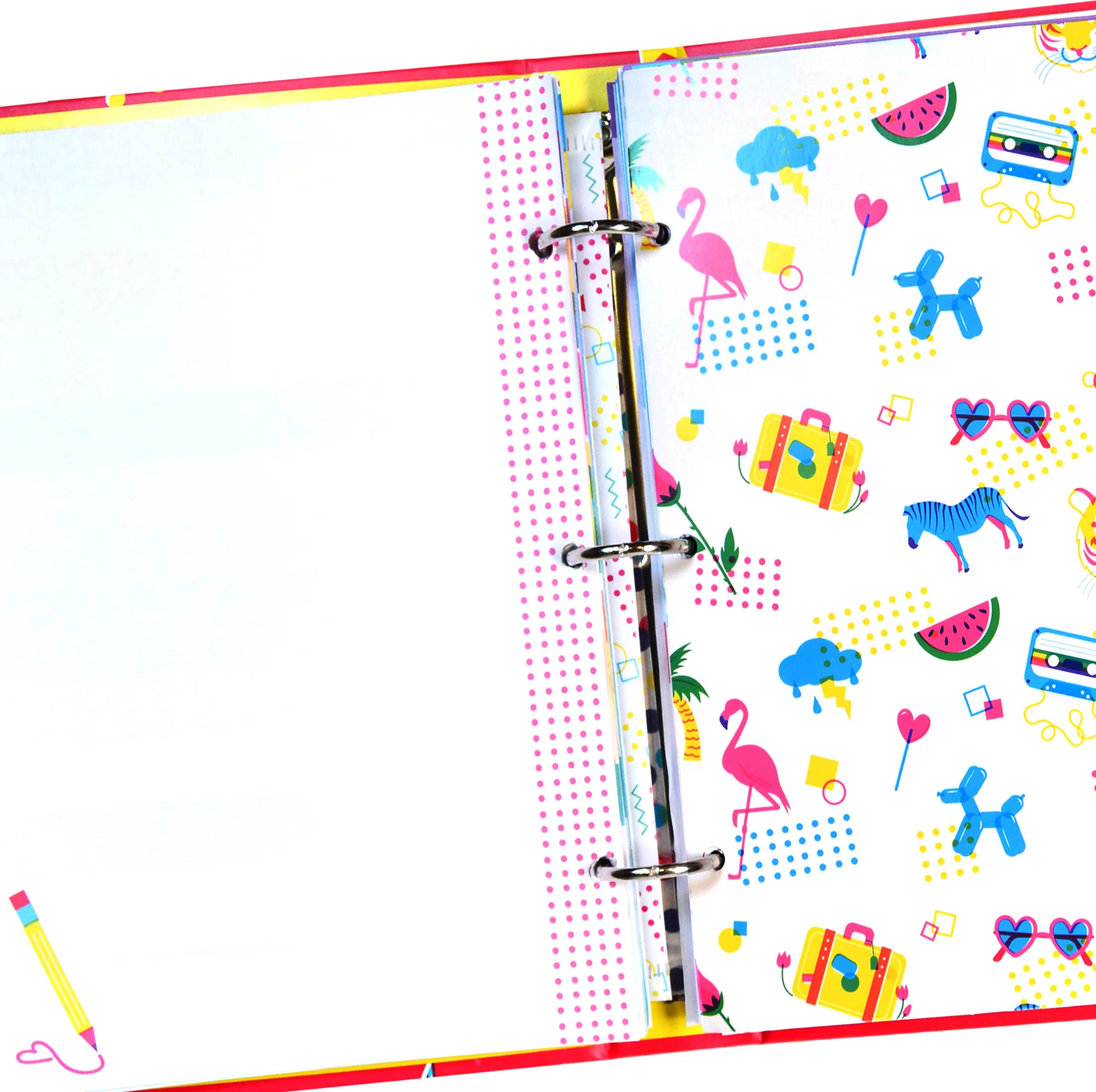 Pen + Gear Mini 3-Ring Binder Undated Planner with Bookmark Ruler, Sticky Notes, and Pencil Pouch