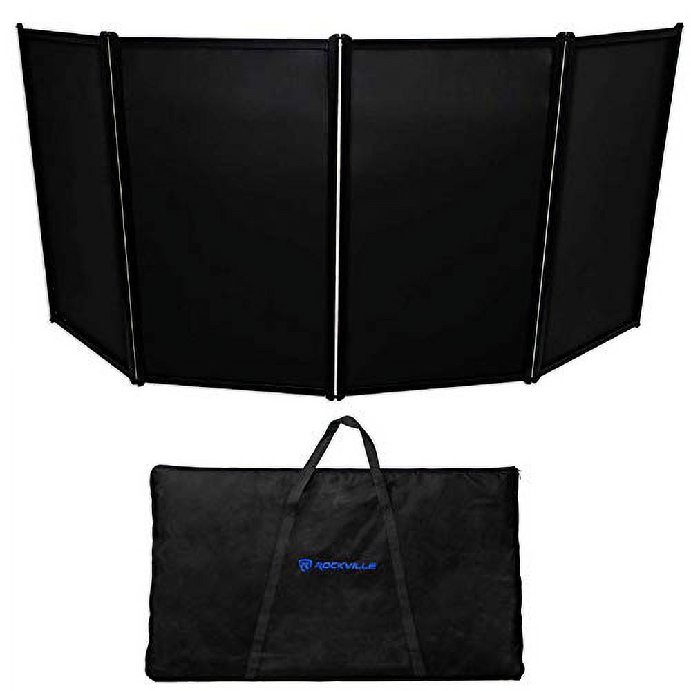Rockville DJ Event Facade Light Weight Metal Frame Booth+Travel Bag+Scrim (RFAAC)