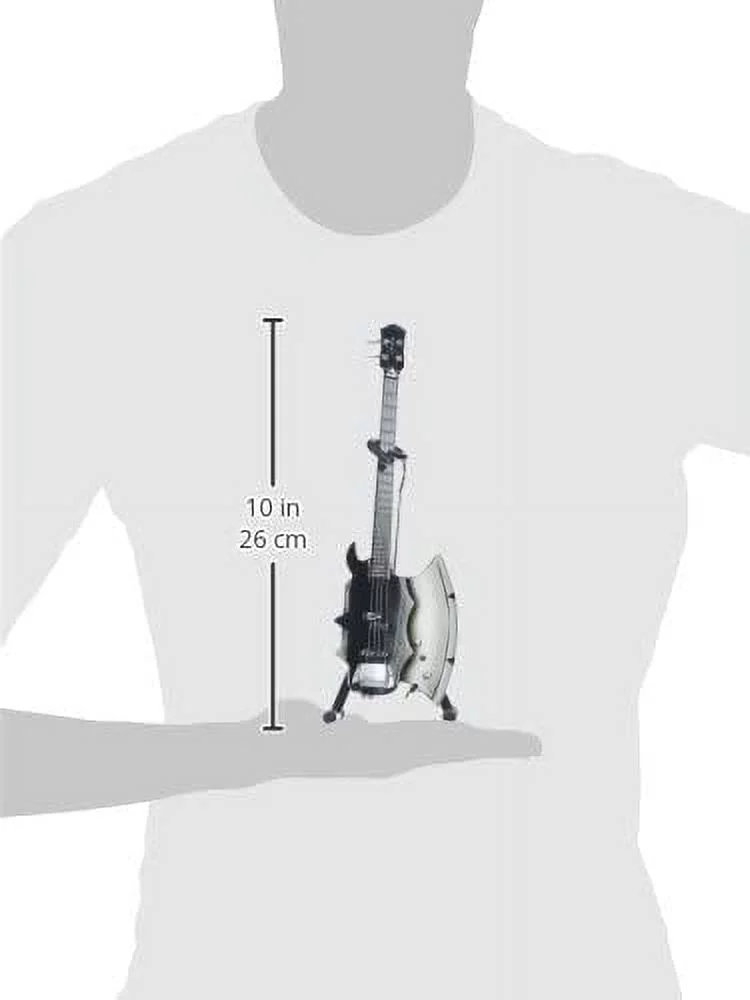 KISS Gene Simmons Miniature AXE Bass Signature Guitar Replica - Officially Licensed Collectible (2M-K01-5006)