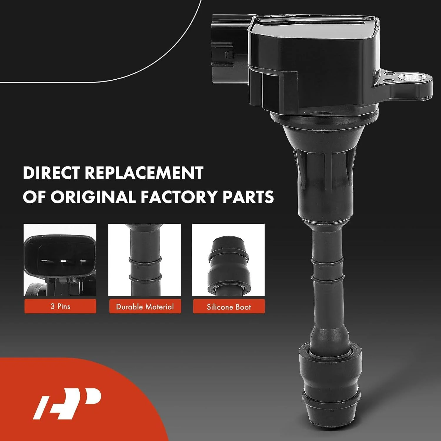 A-Premium Set of 6 Ignition Coil Pack and Iridium Spark Plugs Compatible with Infiniti G35 2003-2007, M35 2006-2008, FX35 2003-2008 & Nissan 350Z 2003-2006, 3.5L, Replace# 22448-AL615, NGK6240