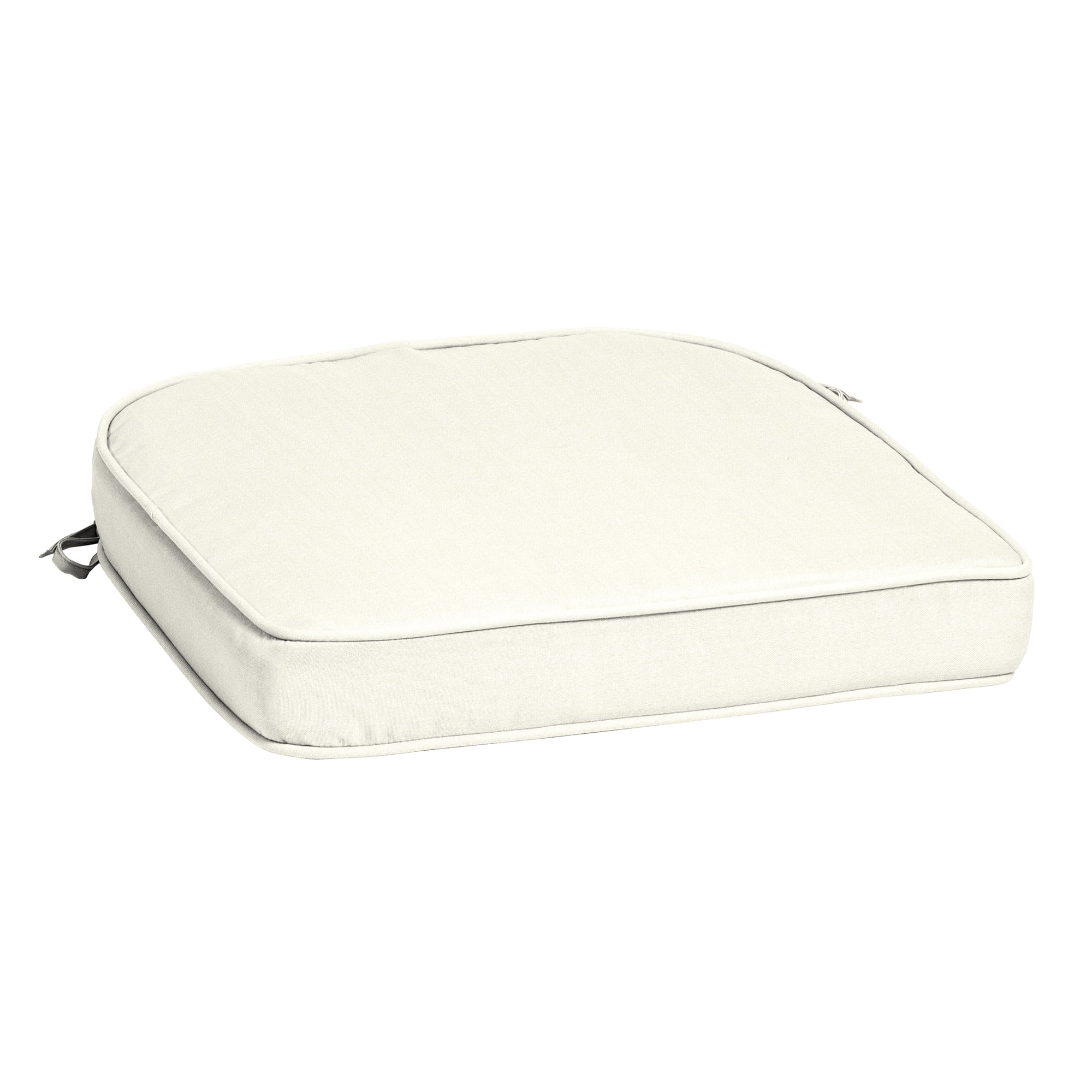 Arden Selections ProFoam EverTru Acrylic 19 x 20 x 3.5 Inch Rounded Back Outdoor Dining Cushion, Cream