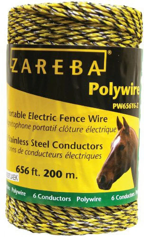 Zareba 200-Meter 6-Conductor Portable Electric-Fence Polywire