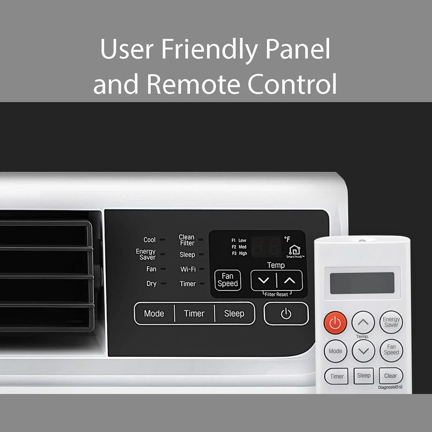 LG 14,000 BTU Dual Inverter Smart Window Air Conditioner, LW1517IVSM - Refurbished