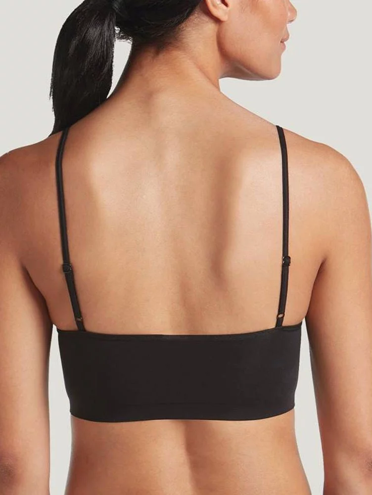 Jockey Women's Bras Air Seamfree Bralette, Black, Large