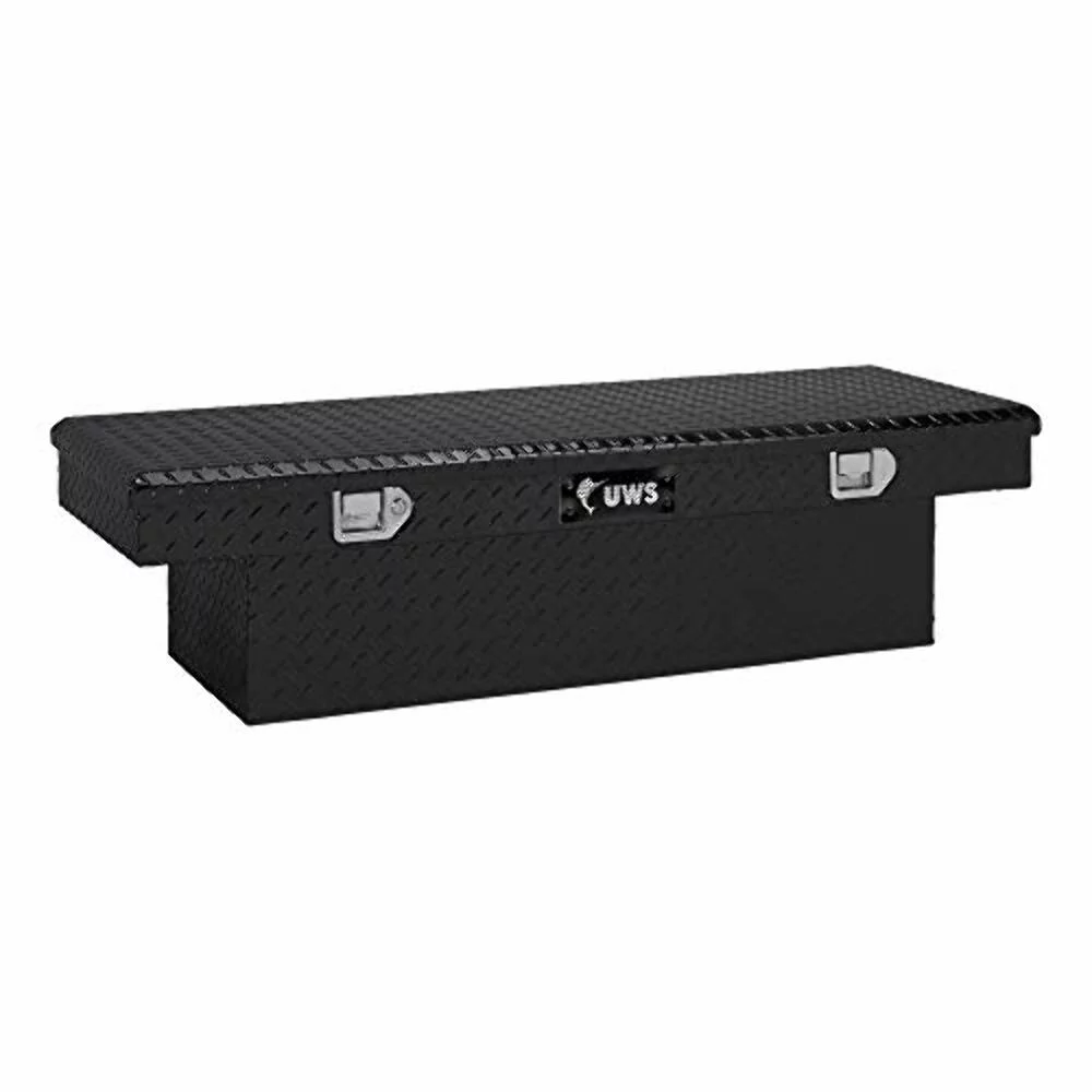 UWS/United Welding Services TBS-54-BLK UWSTBS-54-BLK 54IN ALUMINUM SINGLE LID CROSSOVER TOOLBOX BLACK
