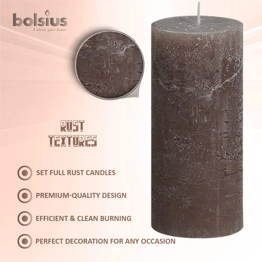 Bolsius Taupe 2.75 X 7.5