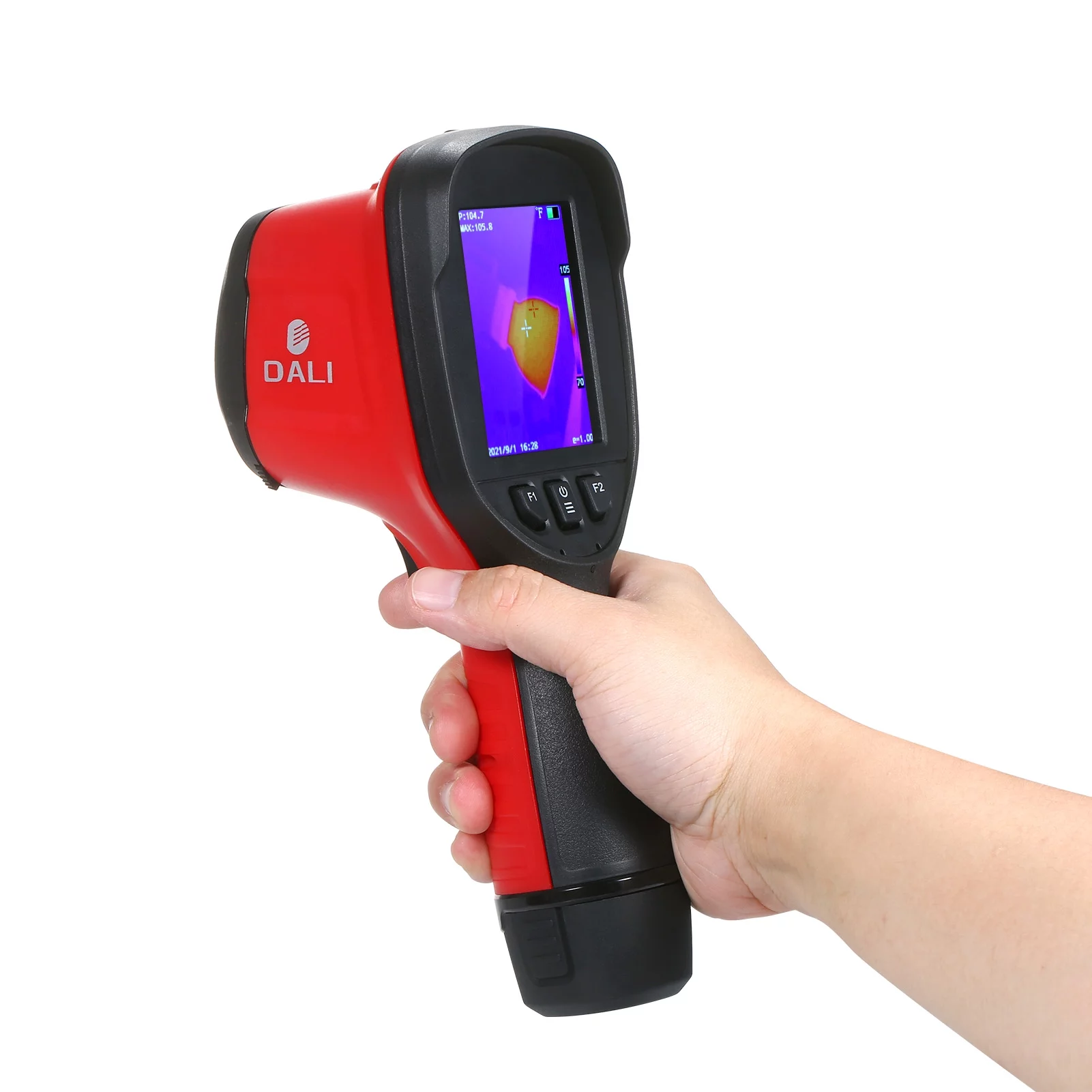 Thermal Imager,Professional Ir Thermal Handheld Temperature Auto Ir Thermal 160x120 Dali Camera 3.2-inch Lcd Temperature Auto Free Screen Reable Handheld 160x120 Infrared Thermal Color Dsfen