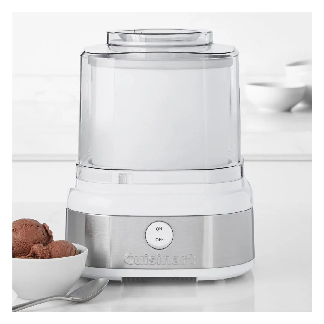 Cuisinart Ice 22 Ice Cream Maker with Two Insulated Freezer Bowls and Recipe Book