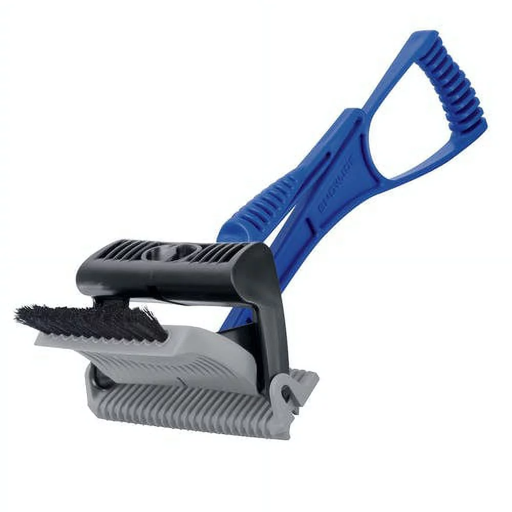 Snow Joe IceDozer Ice & Snow Scraper, Ice Breaking Teeth, Bristle Brush Attachment